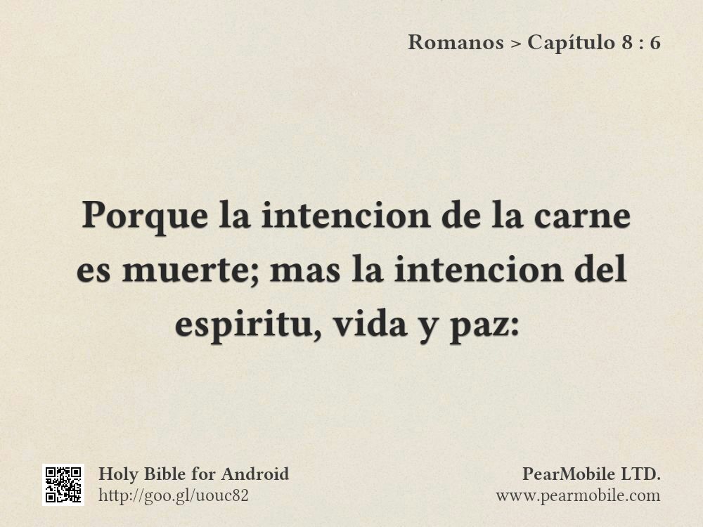 Romanos, Capítulo 8:6